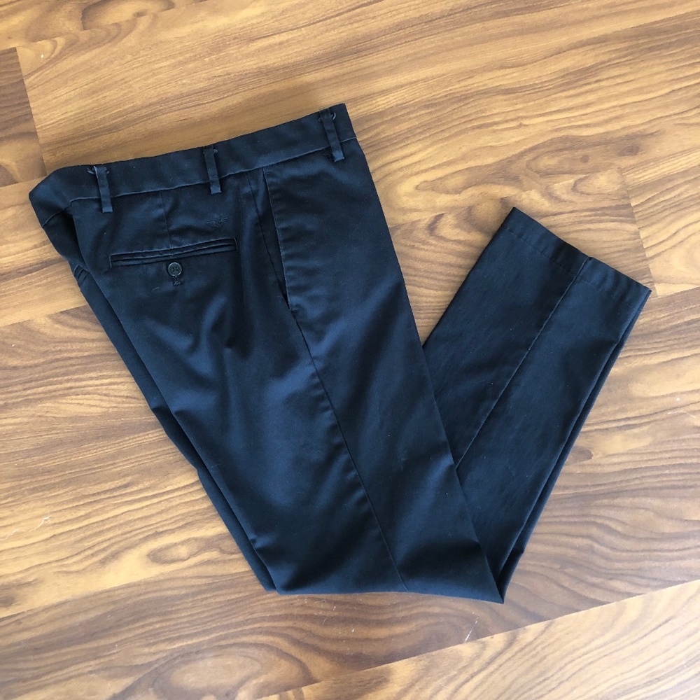 Dockers Slim Fit Men’s Dress Pants W31 x L30 Black Flex Comfort Cotton Blend